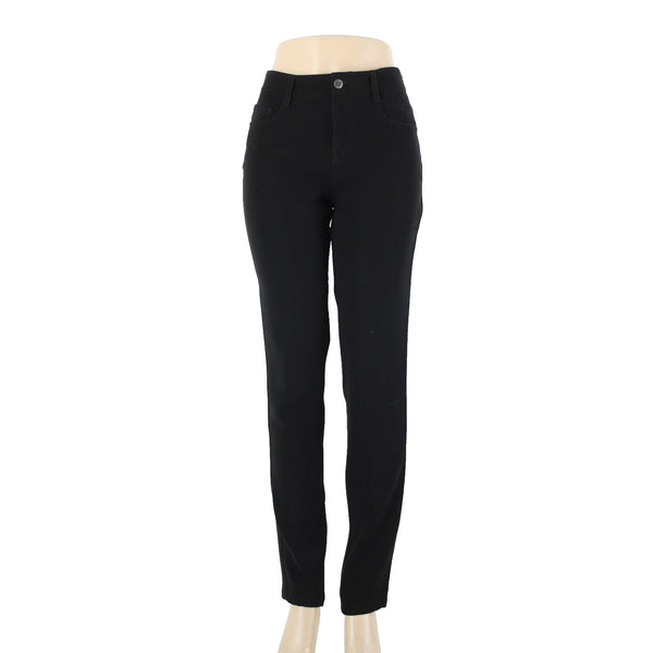 Prada Sz 40 x 34 Black Pockets Skinny Straight Leg 100% Polyester Elastane Pant
