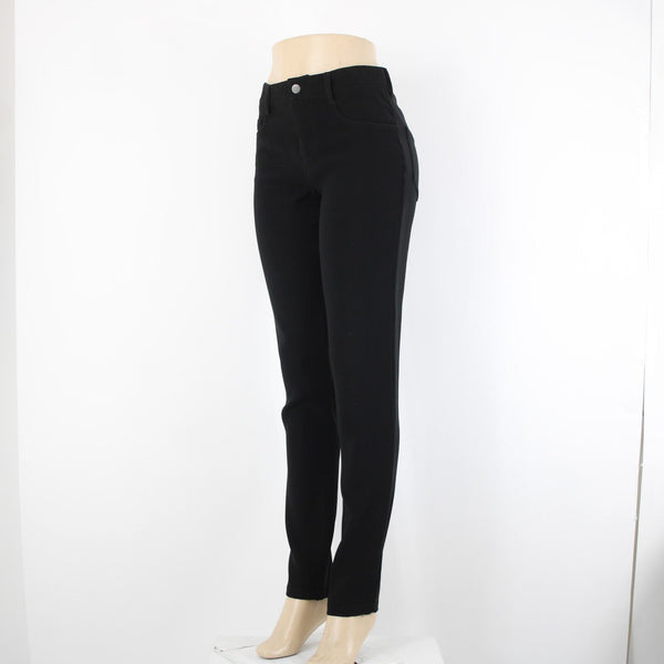 Prada Sz 40 x 34 Black Pockets Skinny Straight Leg 100% Polyester Elastane Pant