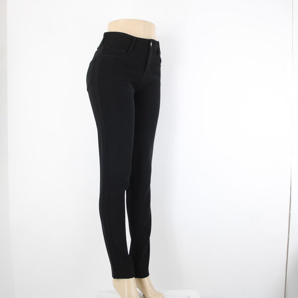 Prada Sz 40 x 34 Black Pockets Skinny Straight Leg 100% Polyester Elastane Pant