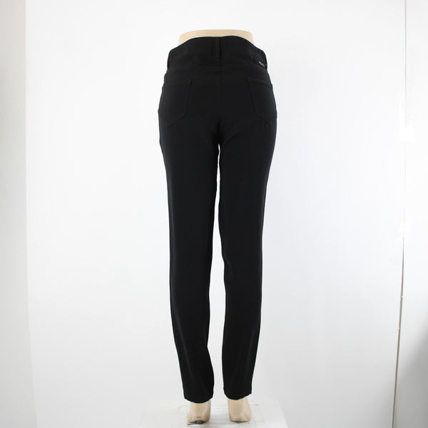 Prada Sz 40 x 34 Black Pockets Skinny Straight Leg 100% Polyester Elastane Pant