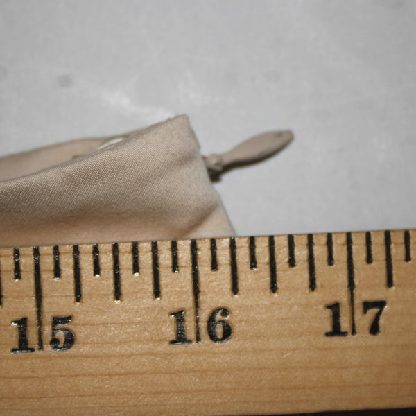 Akris Bergdorf Goodman Sz 8 x 26 Tan Straight Leg Side Zip Cotton Capri Pant