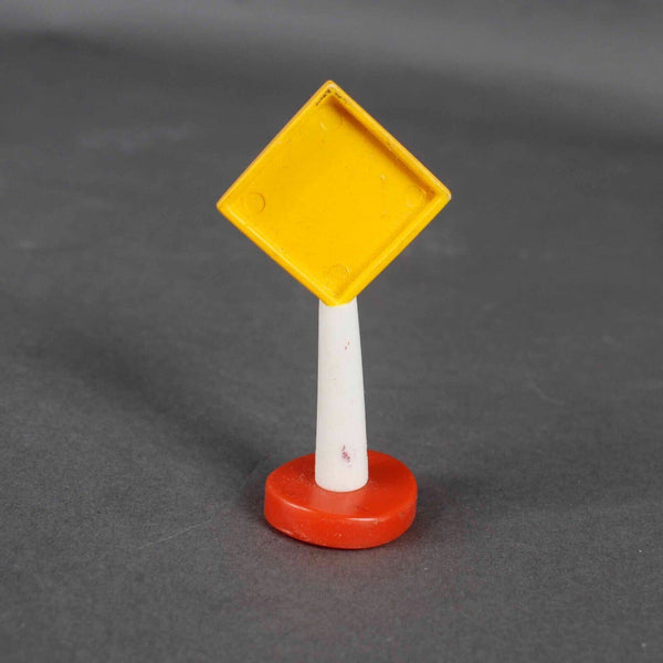 Yellow Multi 2.75" Plastic Walking Sign Toy
