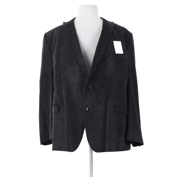 Calvin Klein NEW 56R Blazer Jacket NEW Gray Corduroy 2 Button Poly Nylon Blazer