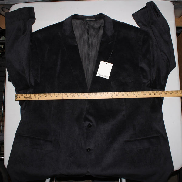Calvin Klein NEW 56R Blazer Jacket NEW Gray Corduroy 2 Button Poly Nylon Blazer