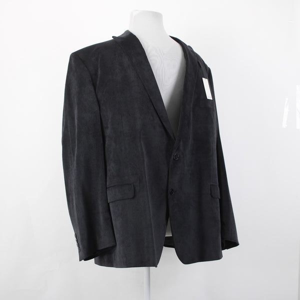 Calvin Klein NEW 56R Blazer Jacket NEW Gray Corduroy 2 Button Poly Nylon Blazer
