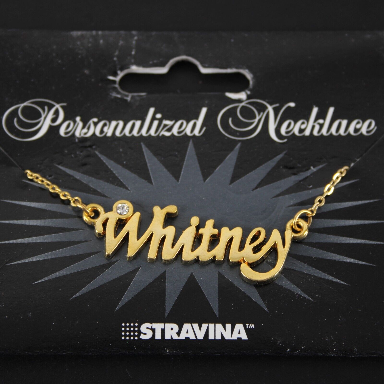 WHITNEY NEW Goldtone Rhinestone Accent 14.5" w 4.5" Multi Ring Ext Necklace