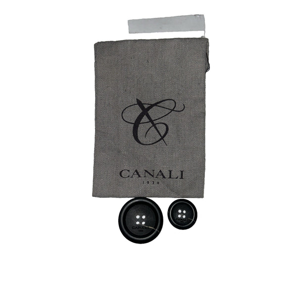 Canali Black Different Sizes Set Of 2 Button