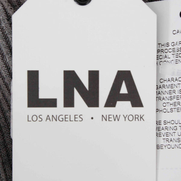 LNA NEW Sz S Taupe Tan Gray Ribbed Knit Detached Turtleneck Top