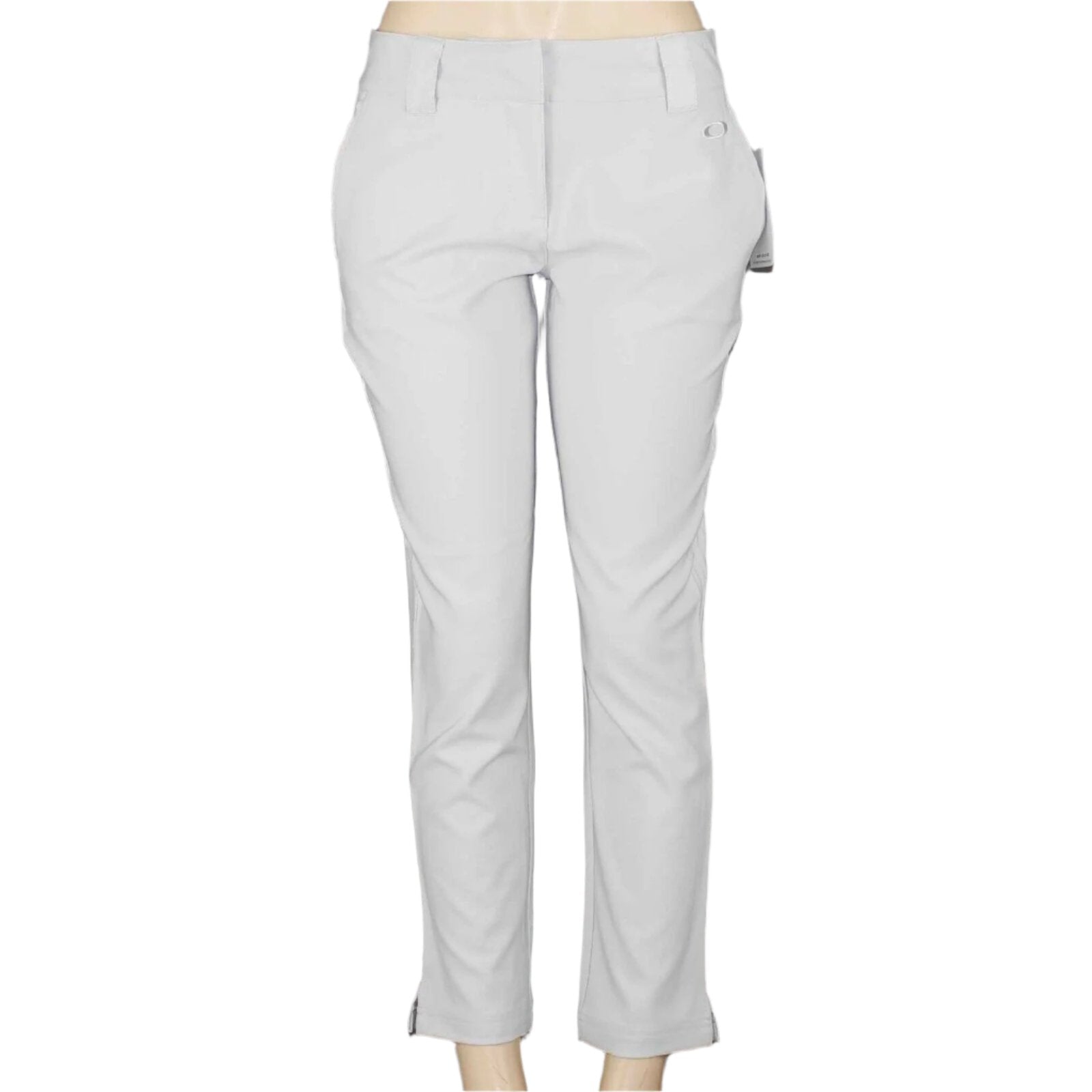 Oakley NEW $85 Sz 6 X 28 Gray Straight Leg Polyester Spandex Pant