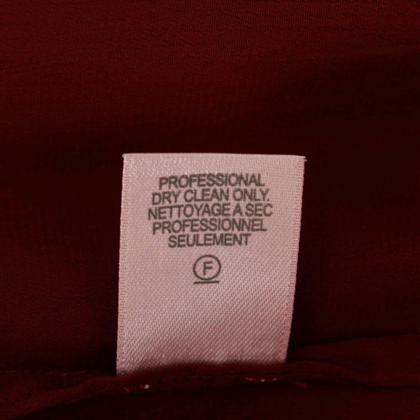 Calypso Sz XS Burgundy Red Aysmm V Neck Bell Sleeve Lace 100% Viscose Top
