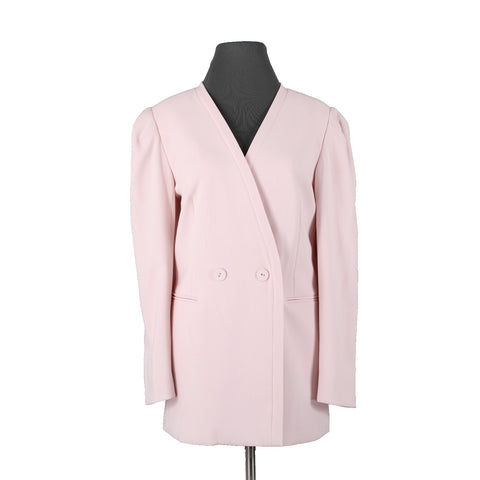 BCBG Maxazria NEW Sz M Potpourri Pink Pockets Lined Poly Viscose Jacket