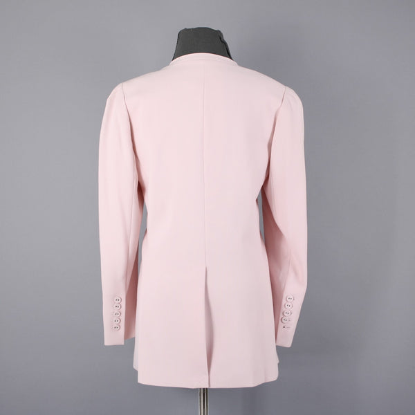 BCBG Maxazria NEW Sz M Potpourri Pink Pockets Lined Poly Viscose Jacket