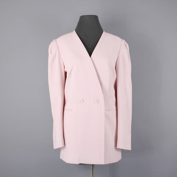 BCBG Maxazria NEW Sz M Potpourri Pink Pockets Lined Poly Viscose Jacket