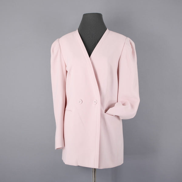 BCBG Maxazria NEW Sz M Potpourri Pink Pockets Lined Poly Viscose Jacket