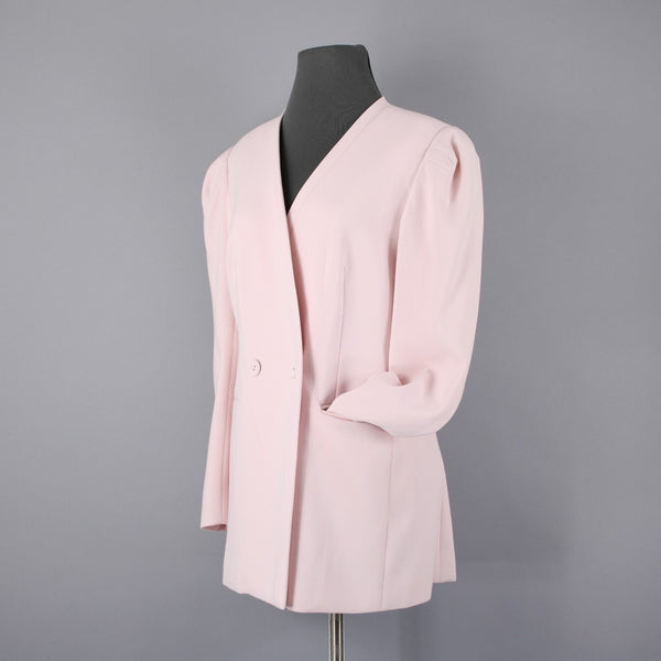 BCBG Maxazria NEW Sz M Potpourri Pink Pockets Lined Poly Viscose Jacket