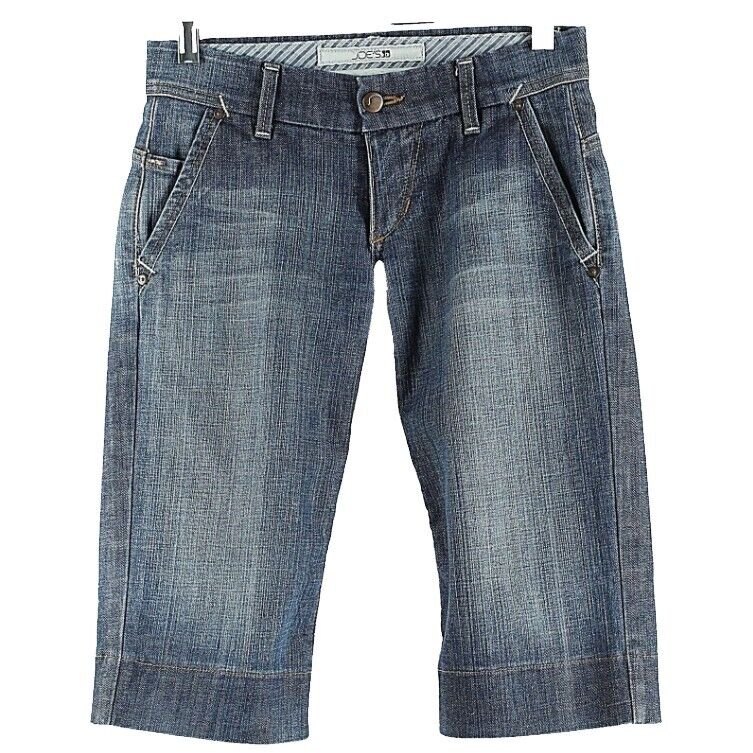 Joe's Jeans 24 x 14.5 Faded Blue Denim Cotton Blend Walking Shorts