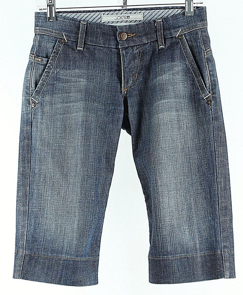 Joe's Jeans 24 x 14.5 Faded Blue Denim Cotton Blend Walking Shorts