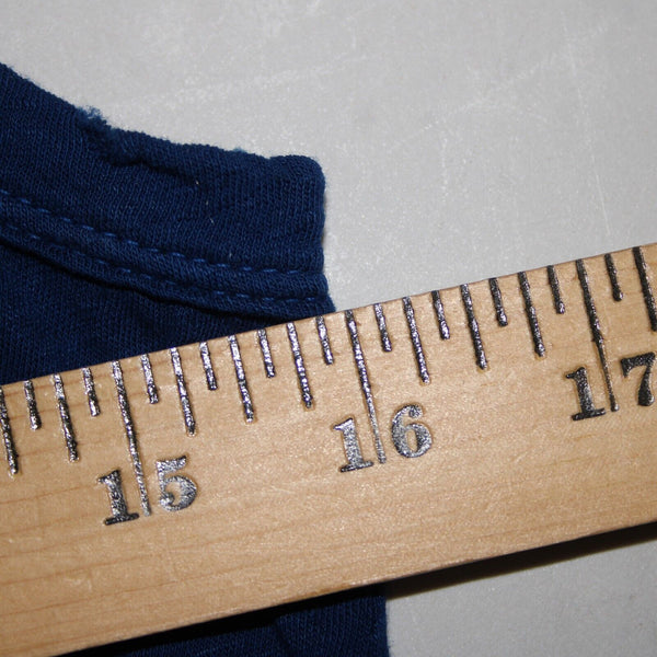 Current Elliot NEW $128 The Muscle Tee Sz 1 Navy Black Linen Cotton AS IS Top