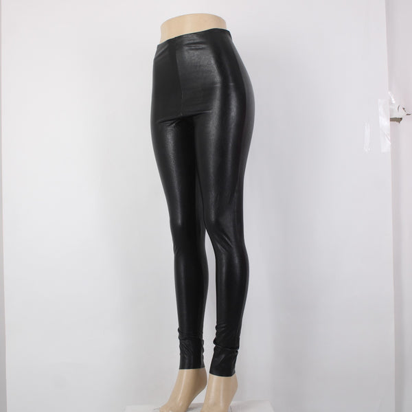 Commando Pant NEW $118 Sz L x 29 Black Leggings Lined Polyurethane Viscose Pant
