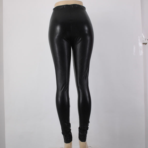 Commando Pant NEW $118 Sz L x 29 Black Leggings Lined Polyurethane Viscose Pant
