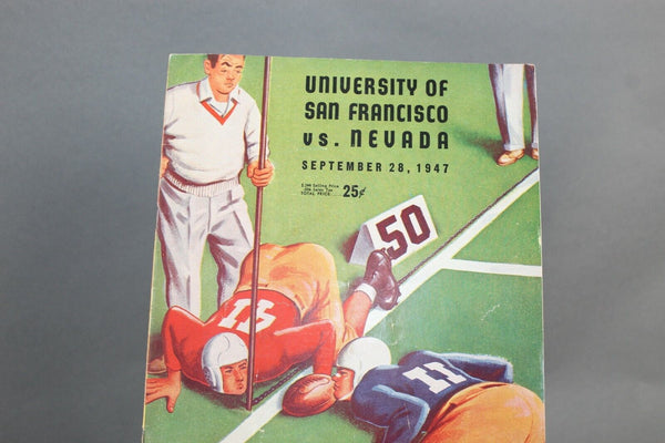 Univ. Of San Francisco Vs Nevada Sept. 28, 1947 Football Program