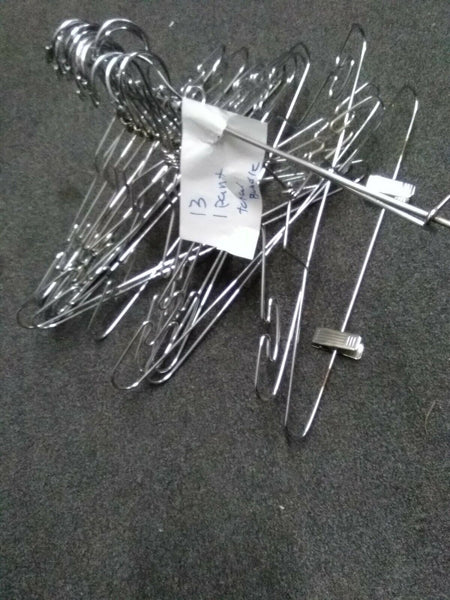 Salesmen Silvertone 1 Bundle of 13 Cami/Tank Top & 1 Pant Hangers
