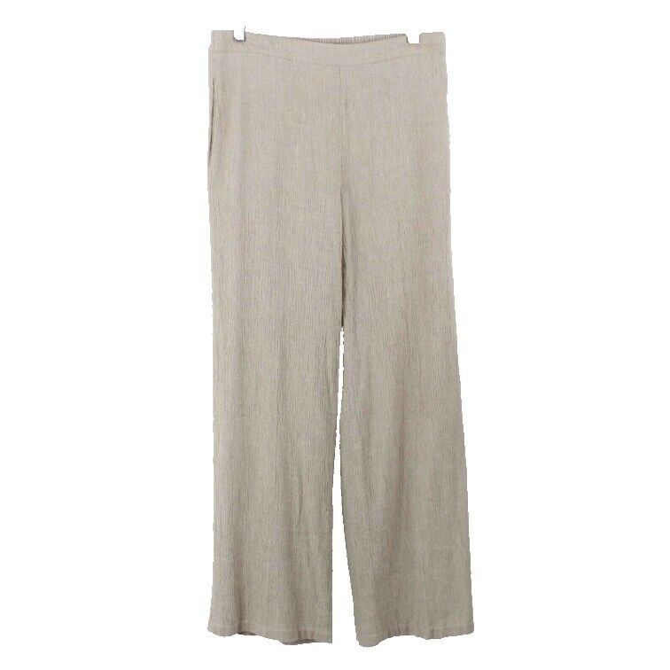 Coldwater Creek M X 31 Tan Rayon Blend Pull On Elastic Waist Unlined Pant