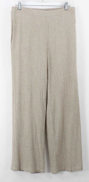 Coldwater Creek M X 31 Tan Rayon Blend Pull On Elastic Waist Unlined Pant