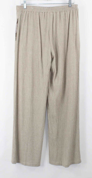 Coldwater Creek M X 31 Tan Rayon Blend Pull On Elastic Waist Unlined Pant