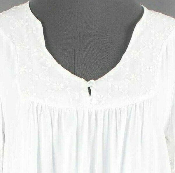 Painted Threads NEW $38 Sz S Ivory Lace Insert Hi Lo Rayon Nylon Blouse Top