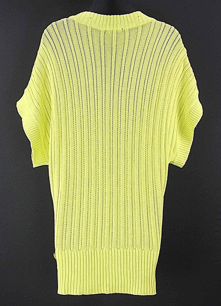 XOXO Sz S Lime 100% Cotton 3Pc Drop SS Necklace Detachable Collar Sweater