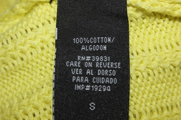 XOXO Sz S Lime 100% Cotton 3Pc Drop SS Necklace Detachable Collar Sweater