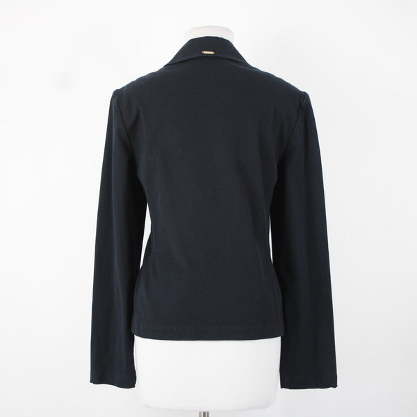 St John Sport Navy Blue Gold Hardware Pockets Jacket