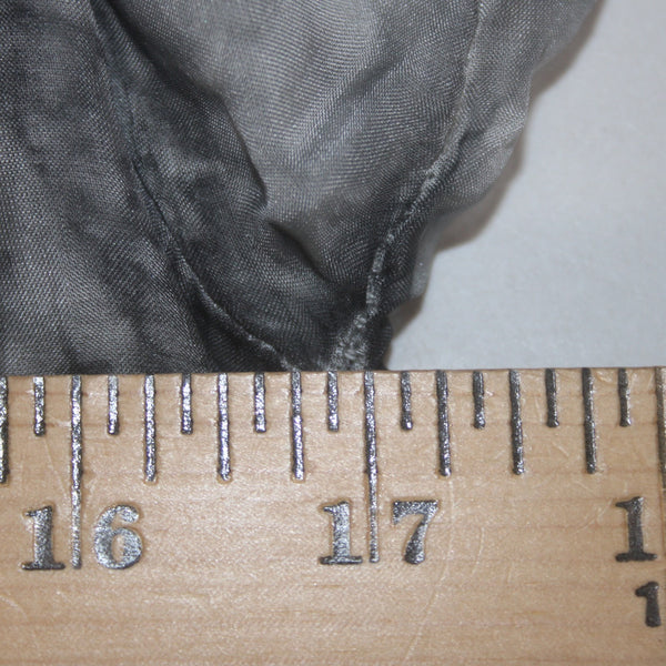 Tempo Paris Dress Sz M Gray Black Lined Cowl Neck Silk Viscose Dress