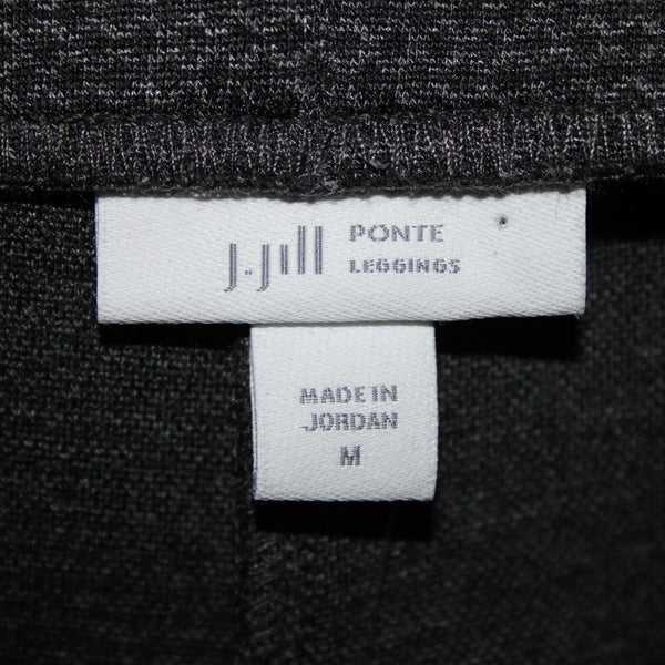 J Jill NEW $79 Ponte Legging Sz M x 29 Gray Elastic Waist Viscose Rayon Pant