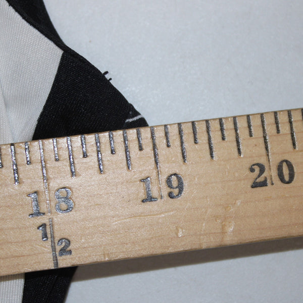 Luxology Dress NEW Sz 2x Black White Keyhole Belted Poly Spandex Dress