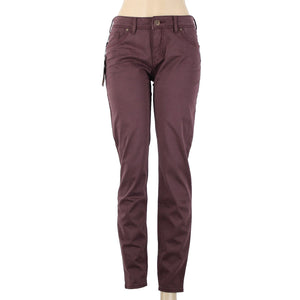 Silver Jeans NEW $89 Sz 31 x 31 Wine Purple Suki High Super Skinny Cotton Pant