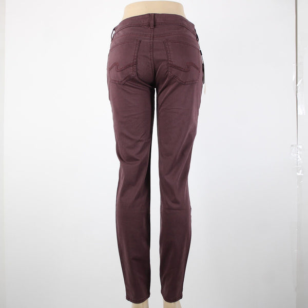 Silver Jeans NEW $89 Sz 31 x 31 Wine Purple Suki High Super Skinny Cotton Pant