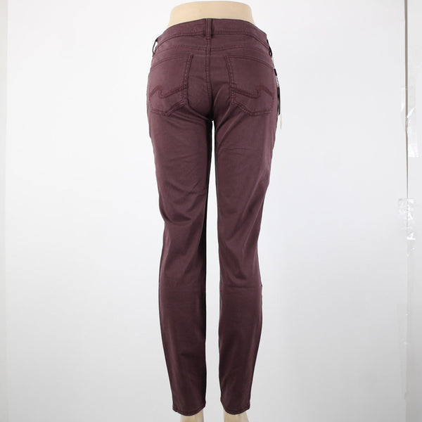 Silver Jeans NEW $89 Sz 31 x 31 Wine Purple Suki High Super Skinny Cotton Pant
