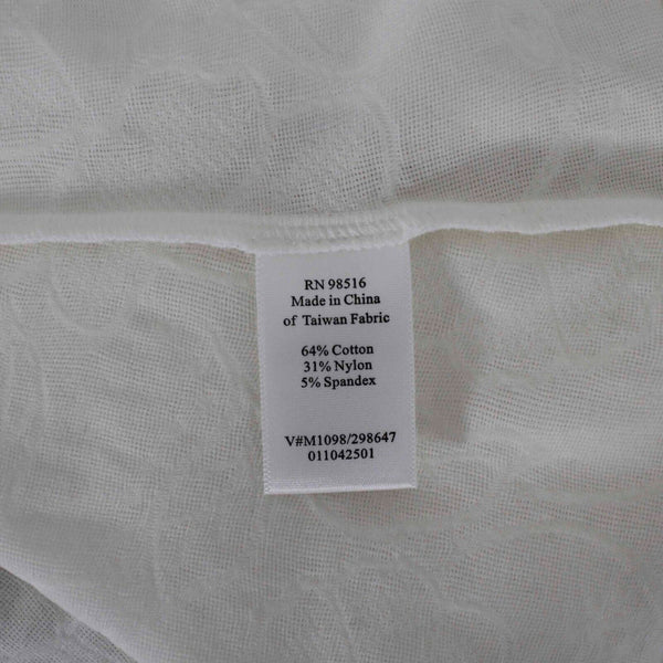 Coldwater Creek NEW $70 Sz L White Textured Cotton Nylon Spandex Jacket