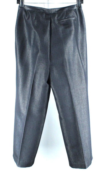 Norton McNaughton Sz 12 x 29.5 Navy Sheen Rayon Poly Unlined Trouser Pant