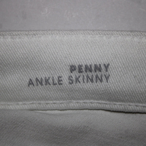 Liverpool NEW $79 Penny Sz 26 x 27 Bright White Pockets Skinny Ankle Cotton Jean