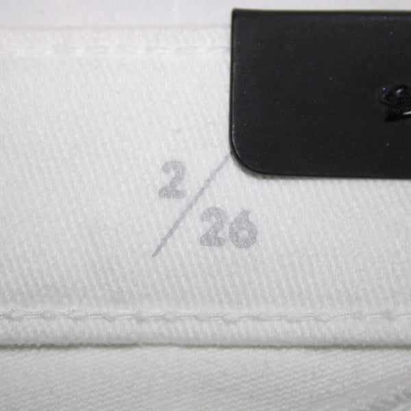Liverpool NEW $79 Penny Sz 26 x 27 Bright White Pockets Skinny Ankle Cotton Jean