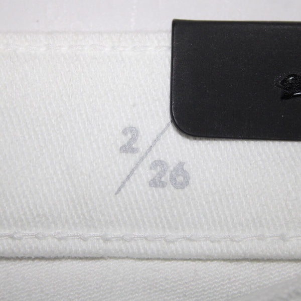 Liverpool NEW $79 Penny Sz 26 x 27 Bright White Pockets Skinny Ankle Cotton Jean