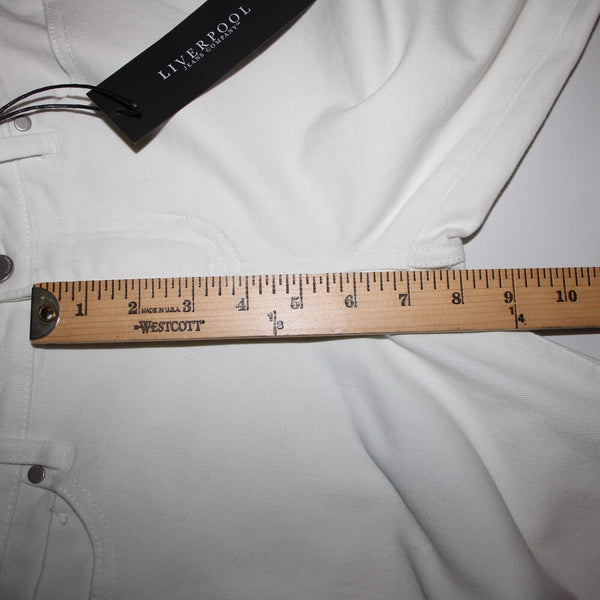 Liverpool NEW $79 Penny Sz 26 x 27 Bright White Pockets Skinny Ankle Cotton Jean