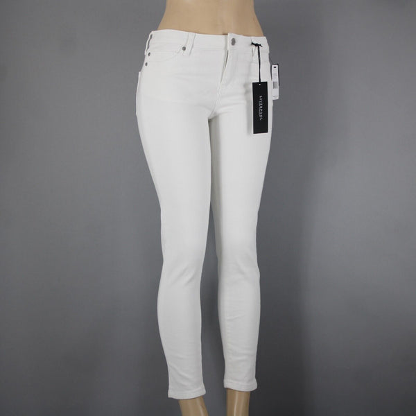 Liverpool NEW $79 Penny Sz 26 x 27 Bright White Pockets Skinny Ankle Cotton Jean