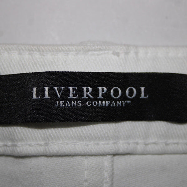 Liverpool NEW $79 Penny Sz 26 x 27 Bright White Pockets Skinny Ankle Cotton Jean