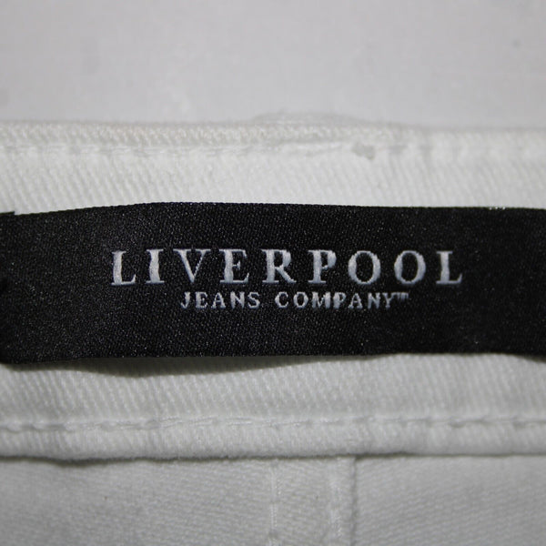 Liverpool NEW $79 Penny Sz 26 x 27 Bright White Pockets Skinny Ankle Cotton Jean