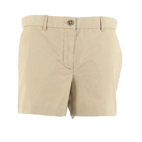 Gap NEW Sz 10 x 3 Tan Cream Side Stripe 100% Cotton Short Shorts