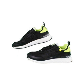 John Richmond NEW Sz 39 Black Lime White Lace Up Womens Athletic Shoes